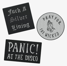 Pray For The Wicked Tour Panic At The Disco Album Black - Logo Patch Panic At The Disco, HD Png Download, Transparent PNG