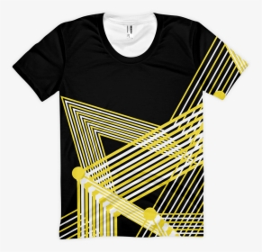 Black Yellow And White Shirt, HD Png Download, Transparent PNG