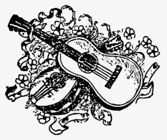 B W, Guitar, Instrument, Musical - Dark Ages Art No Background, HD Png Download, Transparent PNG