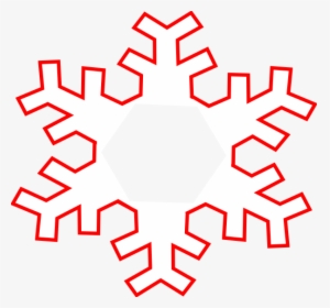 Snowflake Outline Png - Snowflake Clipart Outline, Transparent Png, Transparent PNG