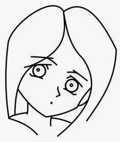Transparent Sad Anime Eyes Png - Gambar Kartun Wajah Wanita, Png Download, Transparent PNG