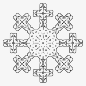 Snowflake Outline - Snowflake, HD Png Download, Transparent PNG