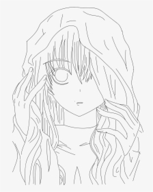 Anime Outline Png Drawing Girl Template Anime Transparent Png Transparent Png Image Pngitem