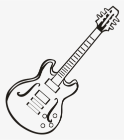 Guitar, Music, Instrument Music, Notes, Vector Drawing - Bass Guitar, HD Png Download, Transparent PNG