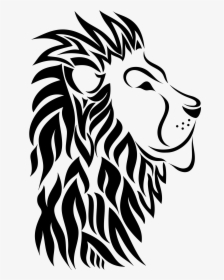 Coloring Clipart Lion - Scroll Saw Lion Pattern, HD Png Download, Transparent PNG
