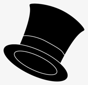 Top Hat Outline Clipart - Top Hat Silhouette Png, Transparent Png, Transparent PNG