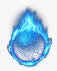 Light Flame Fire - Transparent Background Blue Fireball, HD Png Download, Transparent PNG