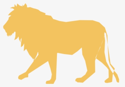 Lion Silhouette Clip Art - Silueta De Un Leon Png, Transparent Png, Transparent PNG