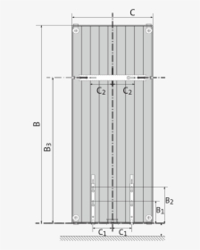 Transparent Vertical Black Line Png - Fixation Radiateur Vertical Radson, Png Download, Transparent PNG
