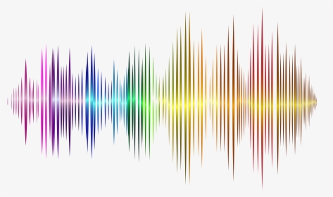 Transparent Waves Png - Rainbow Sound Waves Transparent Background, Png Download, Transparent PNG