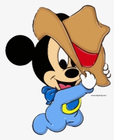 Mickey Mouse Hat Png - Baby Mickey Mouse Cowboy, Transparent Png, Transparent PNG