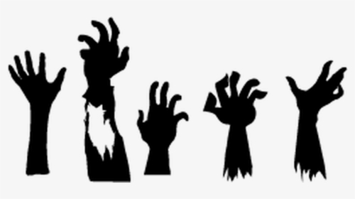 Transparent Zombie Hand Png - Free Zombie Hand Silhouette, Png Download, Transparent PNG