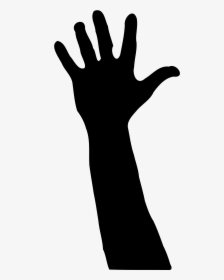 Pic Of A Raised Hand Silhouette - Transparent Raised Hand Png, Png Download, Transparent PNG