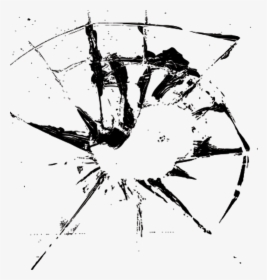 Glass Bullet Holes Png Download - Clip Art, Transparent Png, Transparent PNG