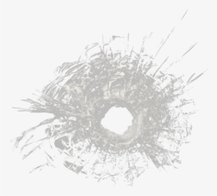 Black And White Pattern - Bullet Hole Glass Png, Transparent Png, Transparent PNG