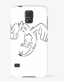 Coque 3d Samsung Galaxy S5 Lugia Par Kazeshini - Sketch, HD Png Download, Transparent PNG