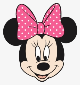 Mickey Mouse Head Png - Minnie Mouse Head Pink Bow, Transparent Png, Transparent PNG