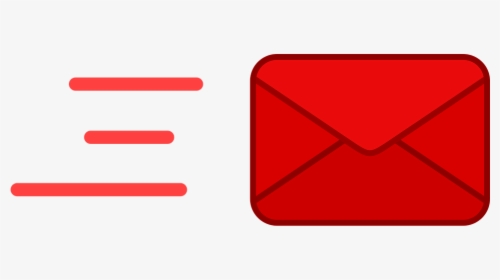 Mail, Envelope, Flat, Design, Red, Fast, Post, Online - Simbolo Email Rojo, HD Png Download, Transparent PNG