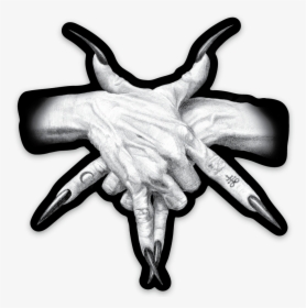 Pentagram Hands Sticker - Pentagram Hand Symbol, HD Png Download, Transparent PNG