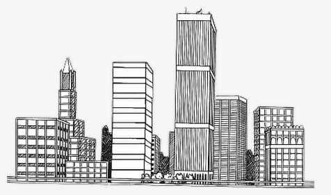 #city #buildings #overlay #comicbook - City Drawing Transparent, HD Png Download, Transparent PNG