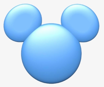 Mickey Mouse Icon Clipart - Mickey Mouse Head Color Blue, HD Png Download, Transparent PNG