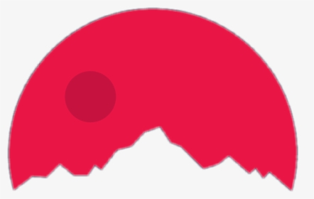 Dusk Dawn Mountain Circle - Red Aesthetic Circles Transparent, HD Png Download, Transparent PNG