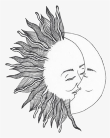 Transparent Sun Doodle Png - Transparent Sun And Moon Png, Png Download, Transparent PNG