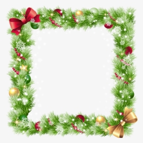 Borders And Frames Christmas Ornament Clip Art - Transparent Background Christmas Borders, HD Png Download, Transparent PNG