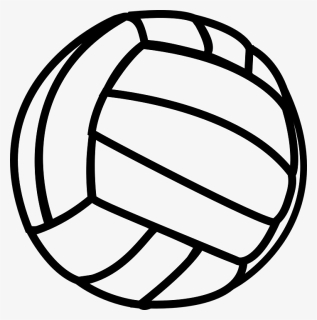 Volleyball Clip Art Vector - Volleyball Clipart Black And White, HD Png Download, Transparent PNG