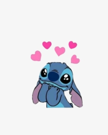#stitch #disney #tumblr - Stitch With Heart Crown, HD Png Download, Transparent PNG