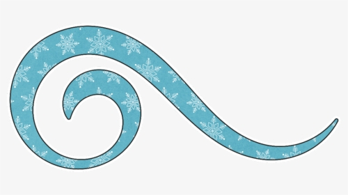 #swirl #snow #blue #frozen - Cloud With Snowflakes Drawing, HD Png Download, Transparent PNG