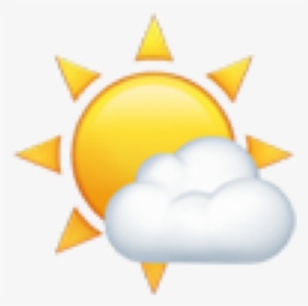 Emojis Emoji Sun Clouds Overlay Overlays Tumblr Aesthet - Sun Emoji Overlays, HD Png Download, Transparent PNG