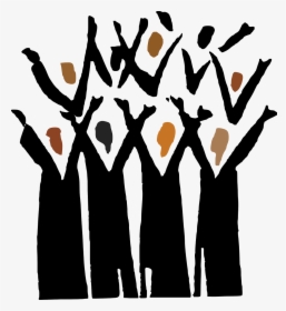 Stylized Choir Members With Hands Reaching Up - Choir Clipart, HD Png Download, Transparent PNG