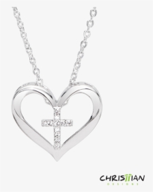 Transparent Heart And Cross Png - Cartier Gold Jewelry Heart Set, Png Download, Transparent PNG