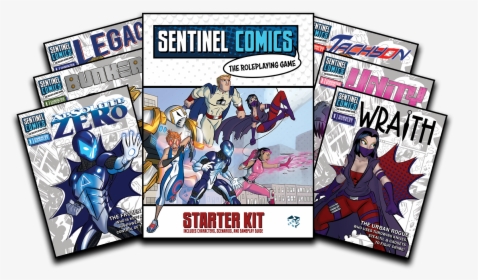 Clip Art Comic Book Backdrop - Sentinels Comics Rpg, HD Png Download, Transparent PNG