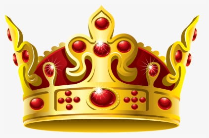 Gold Crown Red Stone Png Image - Crown Png, Transparent Png, Transparent PNG