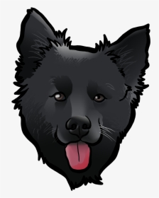 Schipperke Dog Breed Pug Chihuahua Art - Schipperke Dog Cartoon, HD Png Download, Transparent PNG