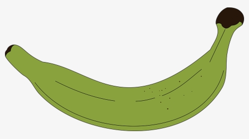 Vector Swirl Clipart Banana - Platano Verde Dibujo Png, Transparent Png, Transparent PNG
