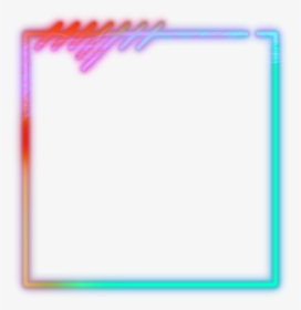 Mq Neon Frame Frames Border Borders - Neon Border Transparent Background, HD Png Download, Transparent PNG