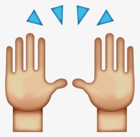 High Five Emoji - Hands Emoji Transparent Background, HD Png Download, Transparent PNG
