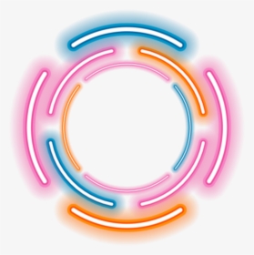 #neon #round #circle #rounds #yuvarlak #frame #frames - Transparent Neon Circle Png, Png Download, Transparent PNG