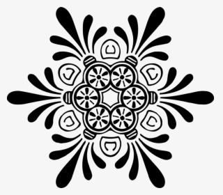 Snowflake, Silhouette, Fractal, Abstract, Geometric - Snowflake Icon Transparent Background, HD Png Download, Transparent PNG