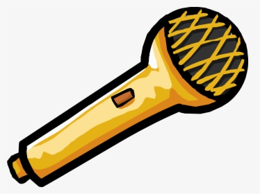 Microphone Clipart Gold - Club Penguin Microphone, HD Png Download, Transparent PNG