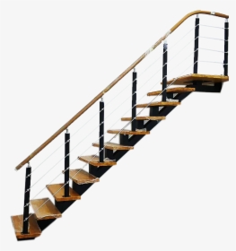 Carbon Steel Staircase Design Interior Stair - Mild Steel Staircase Details, HD Png Download, Transparent PNG
