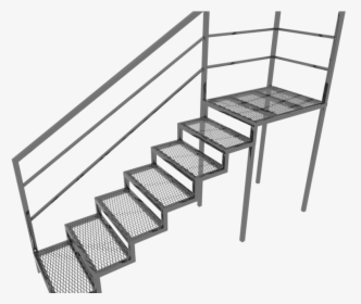Metal Stairs 3d Model, HD Png Download, Transparent PNG