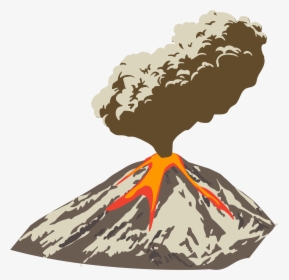 Volcano Png Free Background - Clipart Volcano Transparent Background, Png Download, Transparent PNG