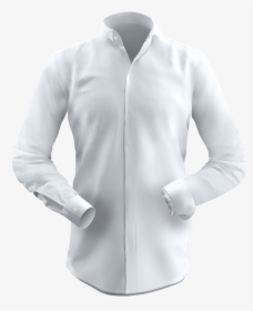 White Herringbone Shirt - Long-sleeved T-shirt, HD Png Download, Transparent PNG