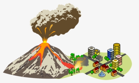 Emergency, Disaster, Volcano, Volcanic, Eruption, Lava - Clipart Pictures Of Volcanic Eruptions, HD Png Download, Transparent PNG