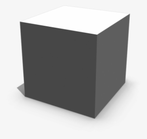 White And Shaded Cube 3d - Coffee Table, HD Png Download, Transparent PNG