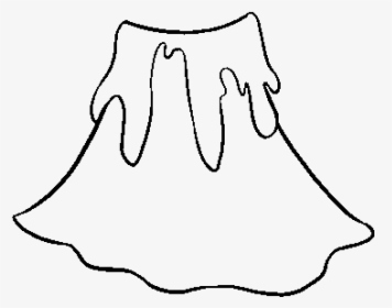 How To Draw Volcano - Line Art, HD Png Download, Transparent PNG